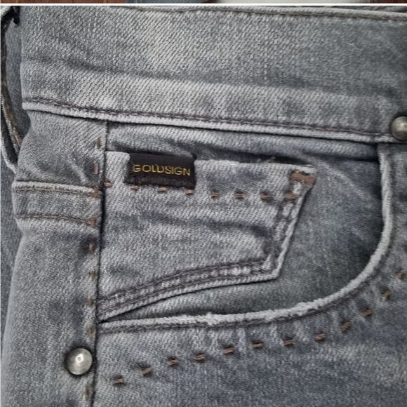 Goldsign Lure Gray Distressed Skinny Jeans - Picture 7 of 16